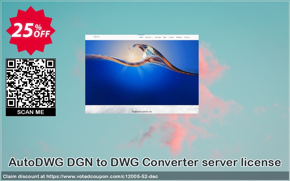 AutoDWG DGN to DWG Converter server Plan Coupon, discount 25% AutoDWG (12005). Promotion: 10% Discount from AutoDWG (12005)
