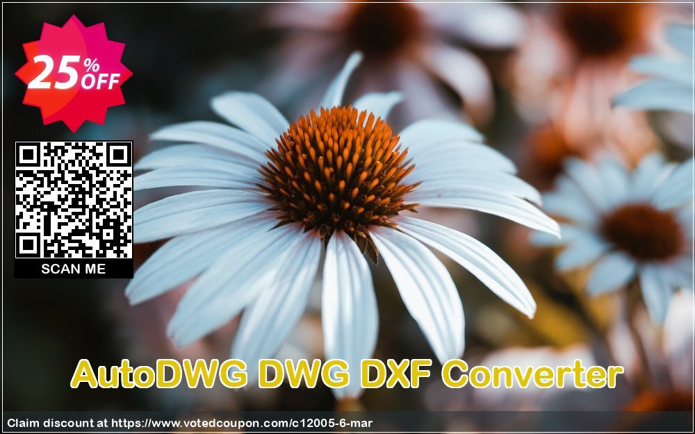 AutoDWG DWG DXF Converter Coupon, discount 25% AutoDWG (12005). Promotion: 10% Discount from AutoDWG (12005)