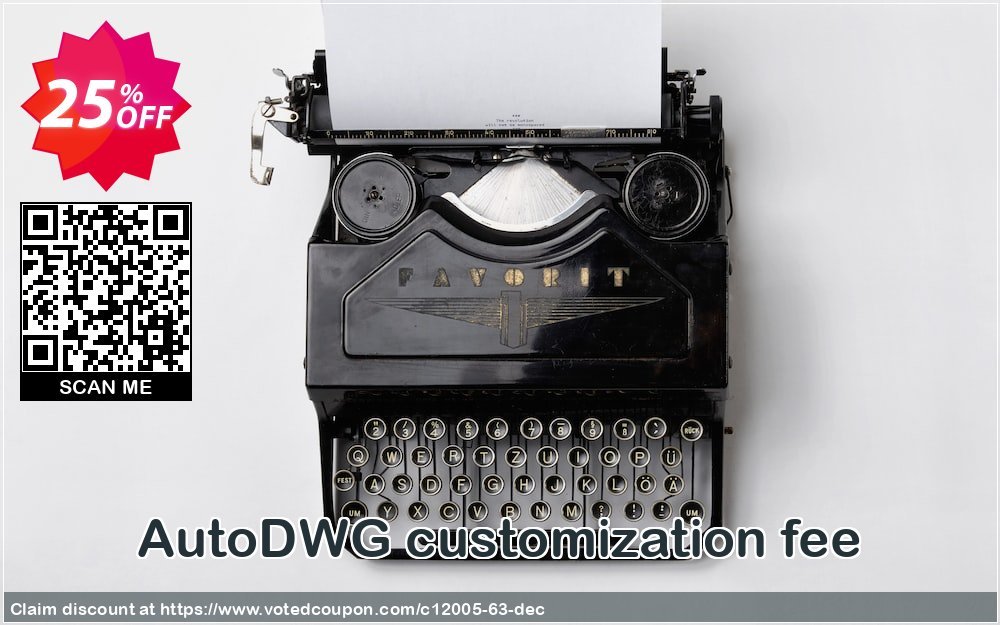 AutoDWG customization fee Coupon Code Jun 2024, 25% OFF - VotedCoupon