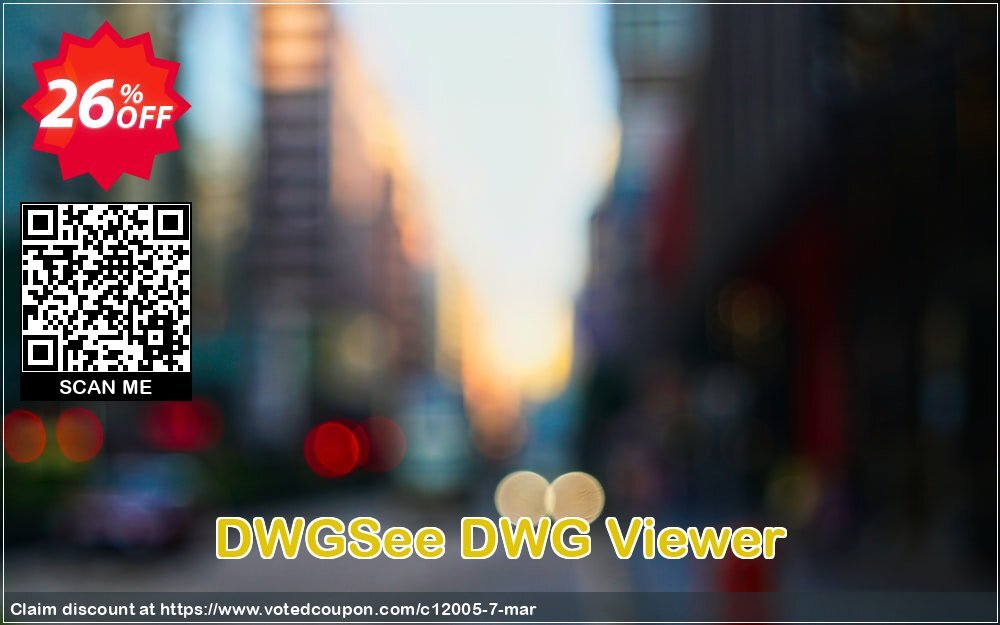 DWGSee DWG Viewer Coupon, discount 25% AutoDWG (12005). Promotion: 10% Discount from AutoDWG (12005)