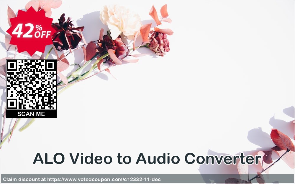 ALO Video to Audio Converter Coupon, discount 40PecentOffer_new. Promotion: 