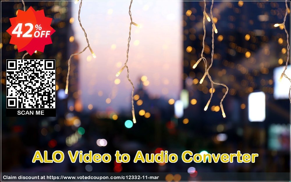 ALO Video to Audio Converter Coupon, discount 40PecentOffer_new. Promotion: 