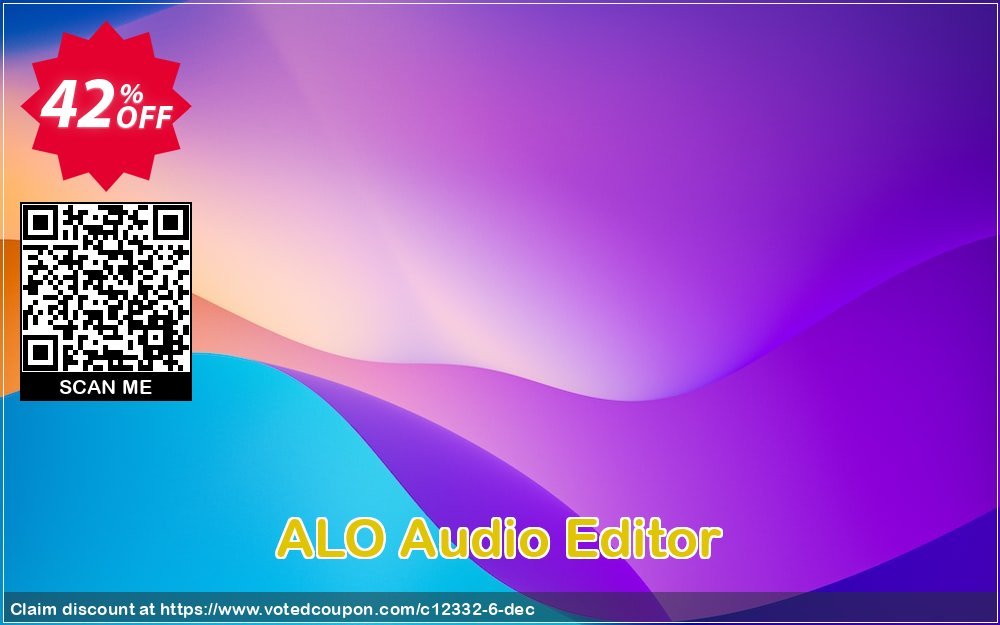 ALO Audio Editor Coupon, discount 40PecentOffer_new. Promotion: 
