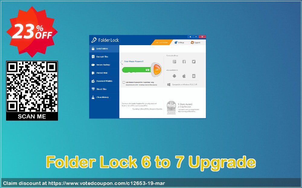 Folder Lock 6 to 7 Upgrade Coupon, discount 50% OFF Folder Lock 6 to 7 Upgrade, verified. Promotion: Stunning offer code of Folder Lock 6 to 7 Upgrade, tested & approved