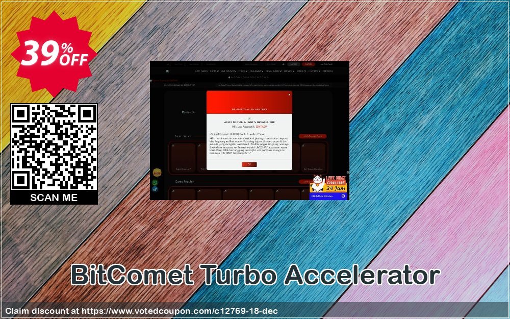 BitComet Turbo Accelerator Coupon, discount 35% discount to any of our products. Promotion: 35% discount for any of our products