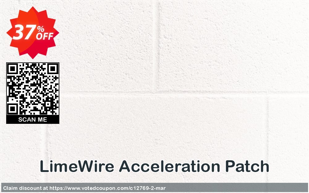 LimeWire Acceleration Patch Coupon, discount 35% discount to any of our products. Promotion: 35% discount for any of our products