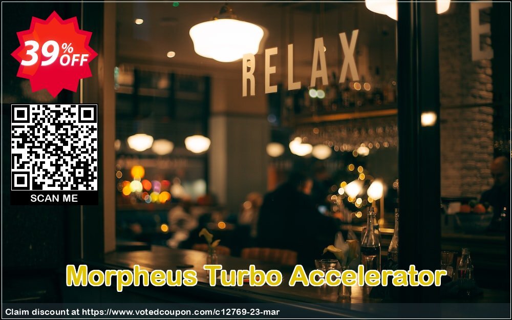 Morpheus Turbo Accelerator Coupon, discount 35% discount to any of our products. Promotion: 35% discount for any of our products