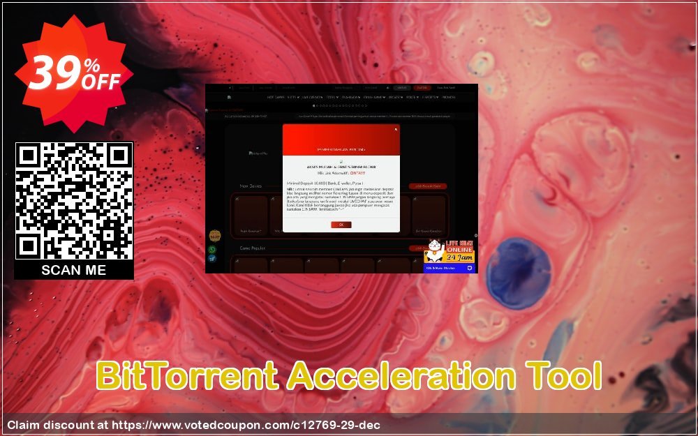 BitTorrent Acceleration Tool Coupon, discount 35% discount to any of our products. Promotion: 35% discount for any of our products