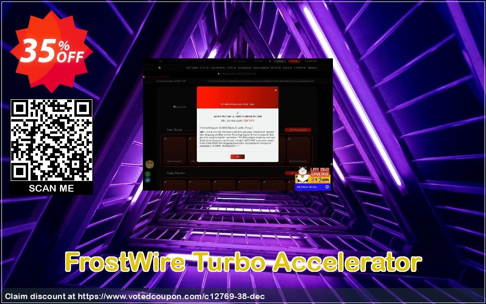 FrostWire Turbo Accelerator Coupon, discount 35% discount to any of our products. Promotion: 35% discount for any of our products
