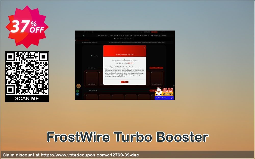 FrostWire Turbo Booster Coupon, discount 35% discount to any of our products. Promotion: 35% discount for any of our products