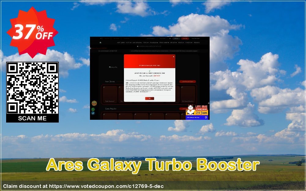 Ares Galaxy Turbo Booster Coupon, discount 35% discount to any of our products. Promotion: 35% discount for any of our products