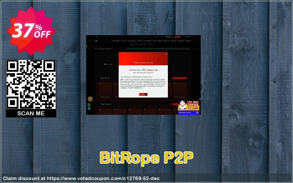 BitRope P2P Coupon, discount 35% discount to any of our products. Promotion: 35% discount for any of our products