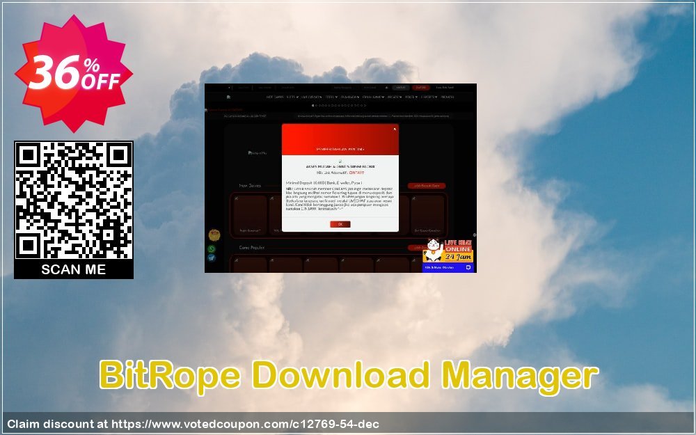 BitRope Download Manager Coupon, discount 35% discount to any of our products. Promotion: 35% discount for any of our products
