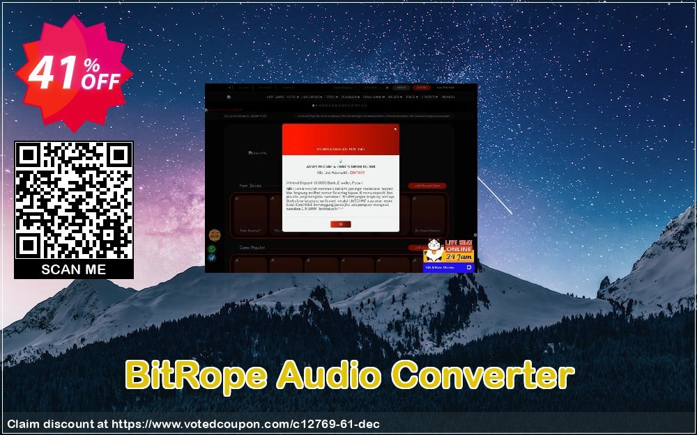 BitRope Audio Converter Coupon, discount 35% discount to any of our products. Promotion: 35% discount for any of our products