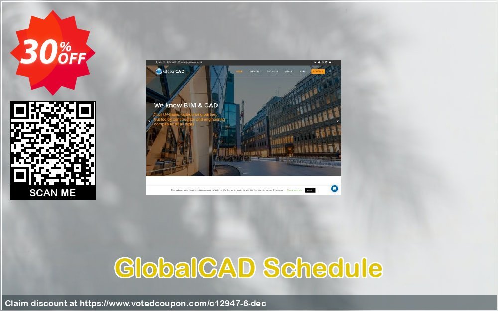 GlobalCAD Schedule Coupon, discount GlobalCAD promo code (12947). Promotion: GlobalCAD discount code(12947)
