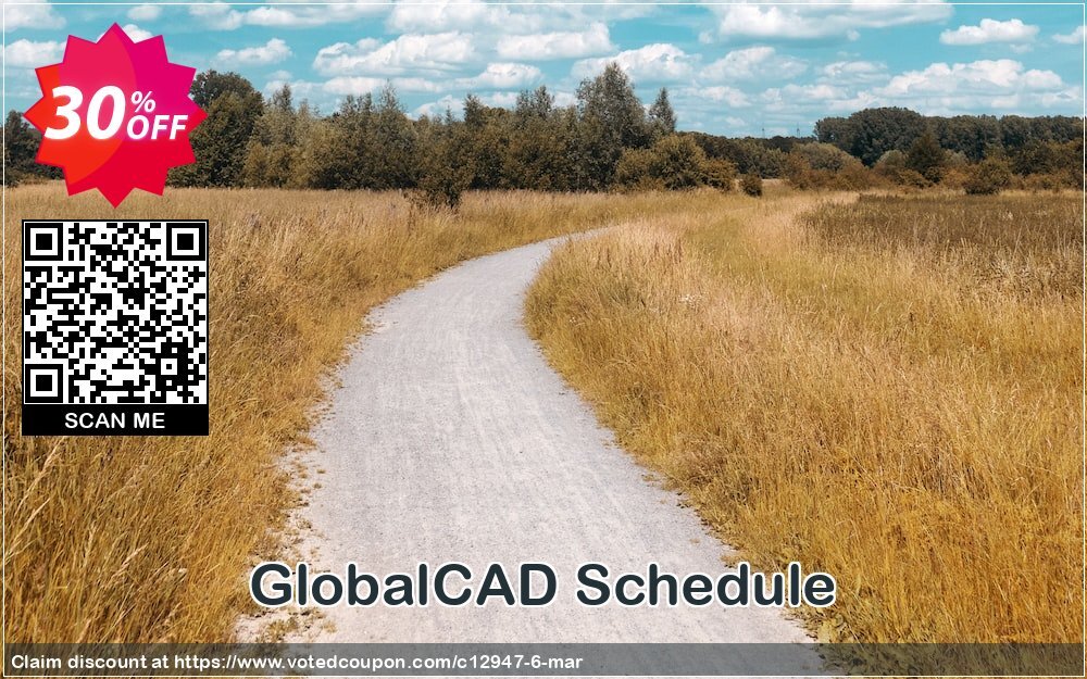 GlobalCAD Schedule Coupon, discount GlobalCAD promo code (12947). Promotion: GlobalCAD discount code(12947)