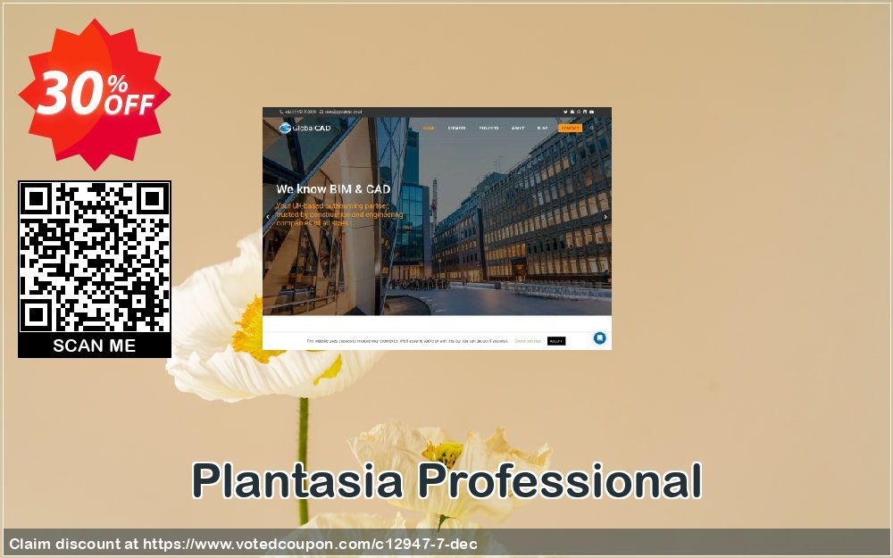 Plantasia Professional Coupon, discount GlobalCAD promo code (12947). Promotion: GlobalCAD discount code(12947)