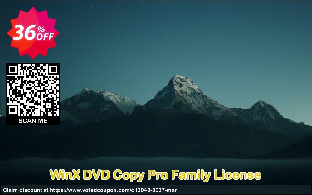 WinX DVD Copy Pro Family Plan Coupon Code May 2024, 36% OFF - VotedCoupon