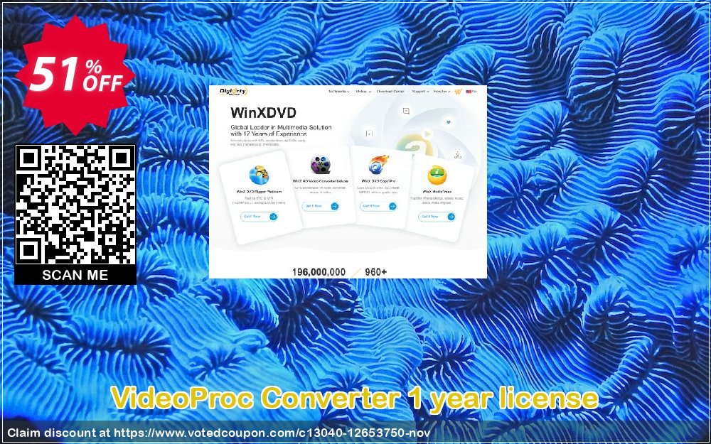 VideoProc Converter Yearly Plan Coupon, discount 50% OFF VideoProc One Year License, verified. Promotion: Exclusive promo code of VideoProc One Year License, tested & approved
