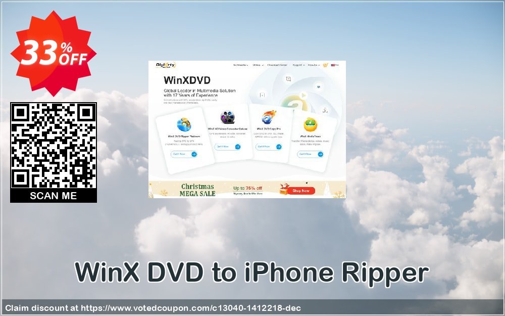 WinX DVD to iPhone Ripper Coupon Code May 2024, 33% OFF - VotedCoupon
