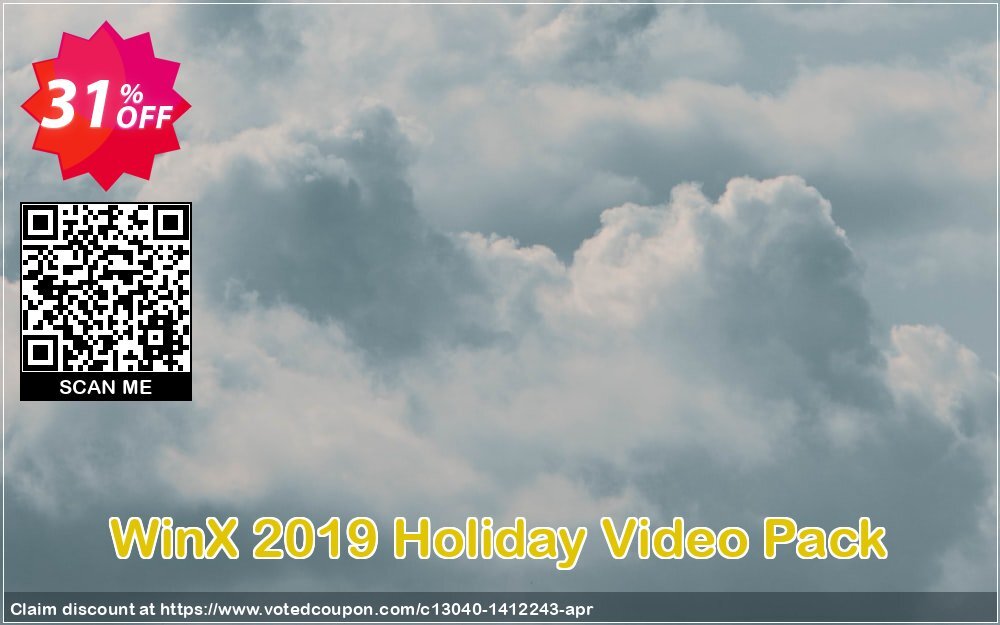 WinX 2019 Holiday Video Pack Coupon, discount WinX 2024 Holiday Video Pack wonderful offer code 2024. Promotion: wonderful offer code of WinX 2024 Holiday Video Pack 2024