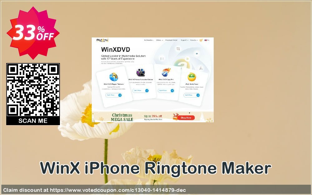 WinX iPhone Ringtone Maker Coupon Code May 2024, 33% OFF - VotedCoupon