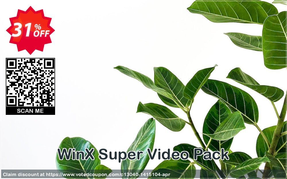 WinX Super Video Pack Coupon Code Apr 2024, 31% OFF - VotedCoupon