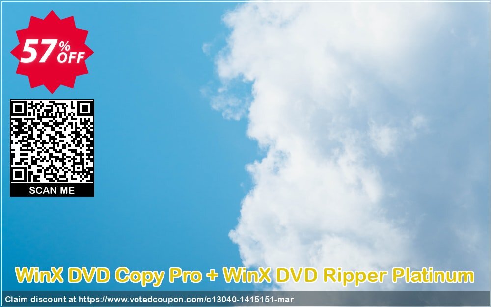 WinX DVD Copy Pro + WinX DVD Ripper Platinum Coupon Code May 2024, 57% OFF - VotedCoupon