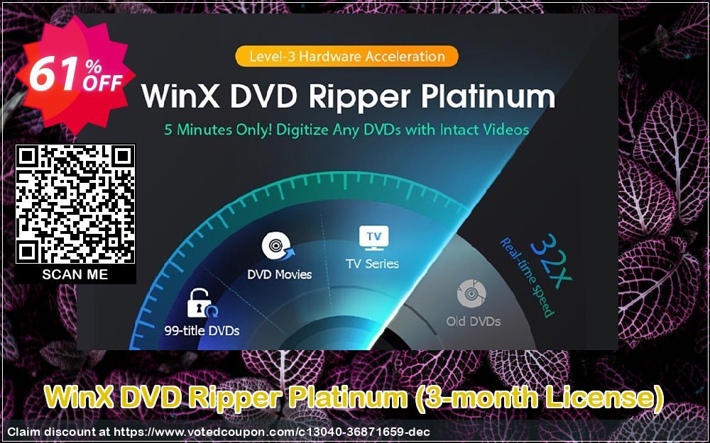 WinX DVD Ripper Platinum, 3-month Plan  Coupon Code Apr 2024, 61% OFF - VotedCoupon