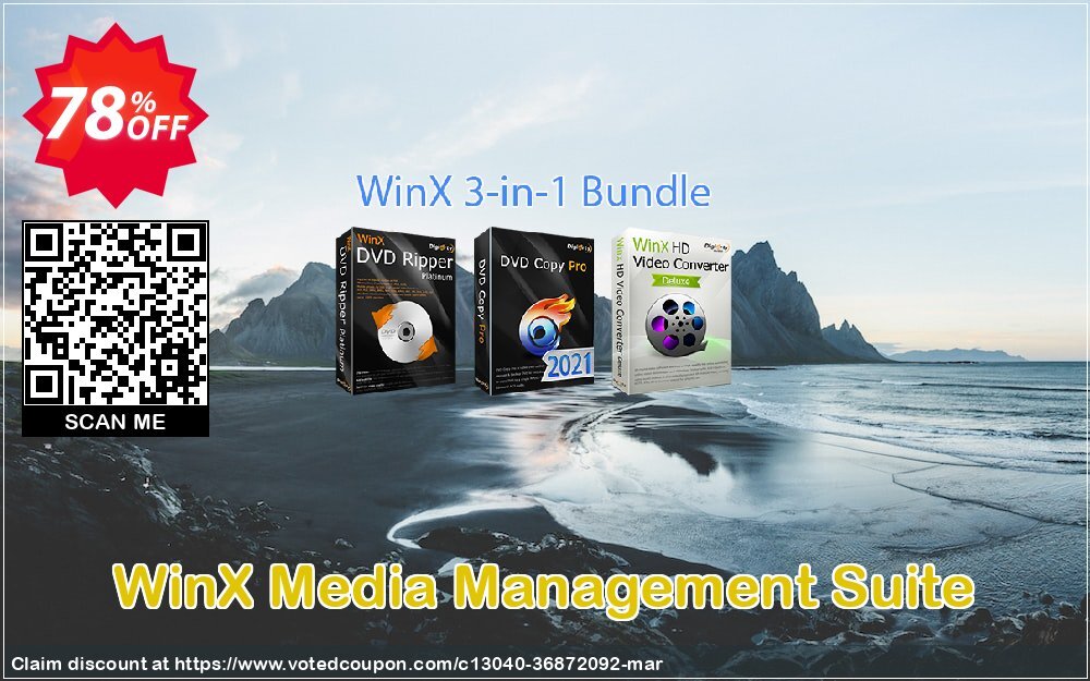 WinX Media Management Suite Coupon Code May 2024, 78% OFF - VotedCoupon