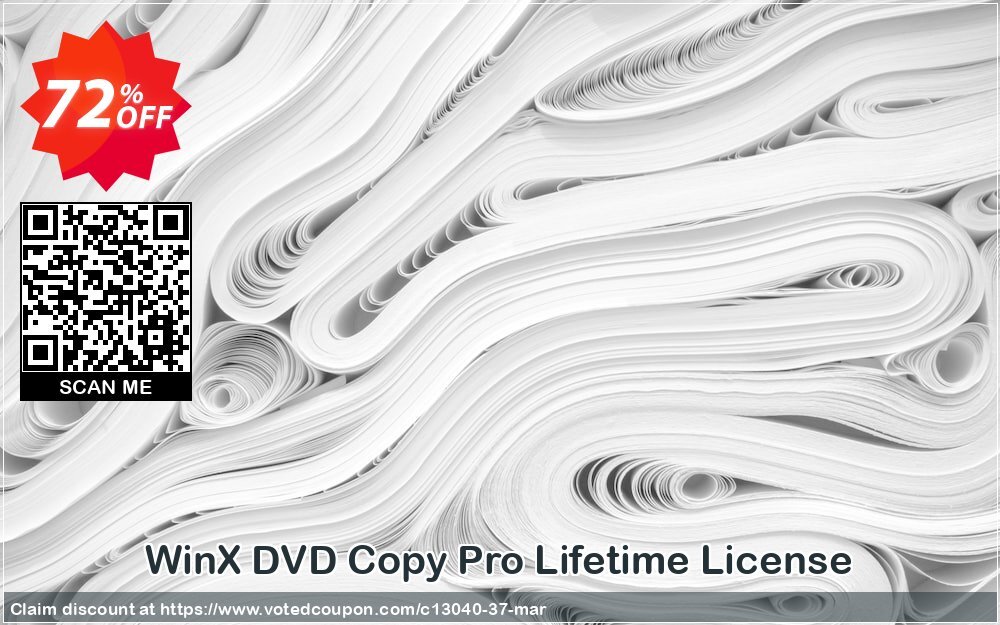 WinX DVD Copy Pro Lifetime Plan Coupon, discount 71% OFF WinX DVD Copy Pro Lifetime License, verified. Promotion: Exclusive promo code of WinX DVD Copy Pro Lifetime License, tested & approved