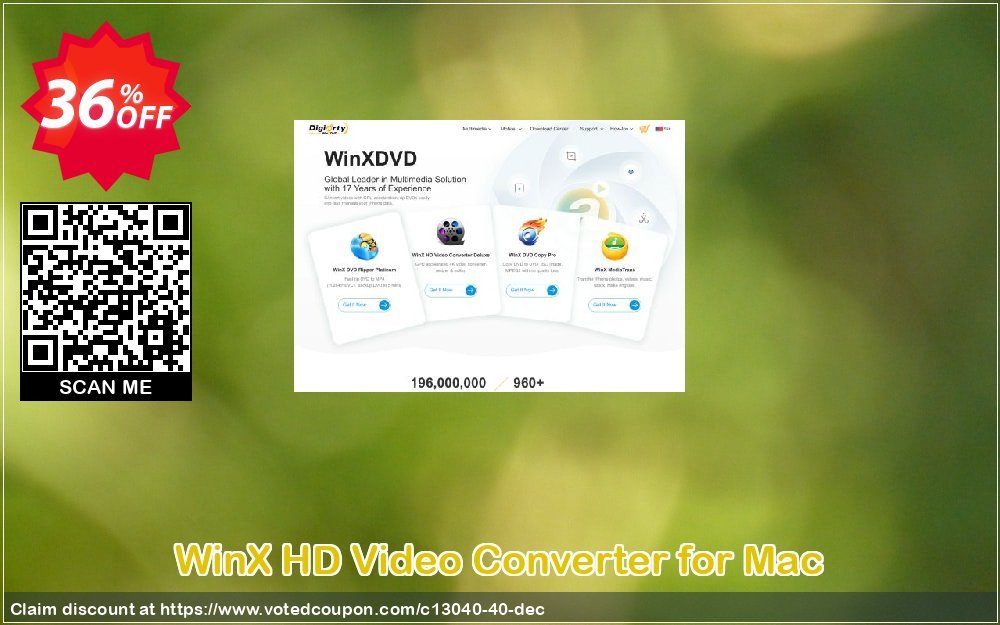 WinX HD Video Converter for MAC Coupon Code Dec 2023, 36% OFF - VotedCoupon