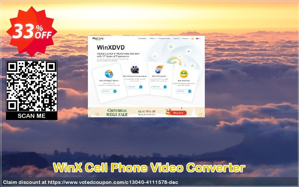 WinX Cell Phone Video Converter Coupon, discount WinX Cell Phone Video Converter dreaded promo code 2024. Promotion: dreaded promo code of WinX Cell Phone Video Converter 2024