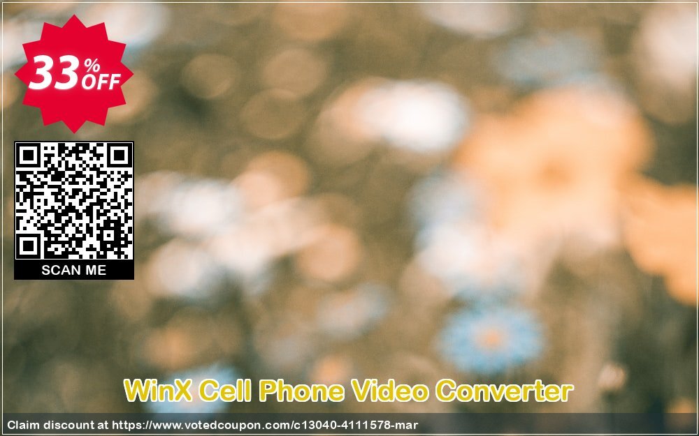 WinX Cell Phone Video Converter Coupon, discount WinX Cell Phone Video Converter dreaded promo code 2024. Promotion: dreaded promo code of WinX Cell Phone Video Converter 2024