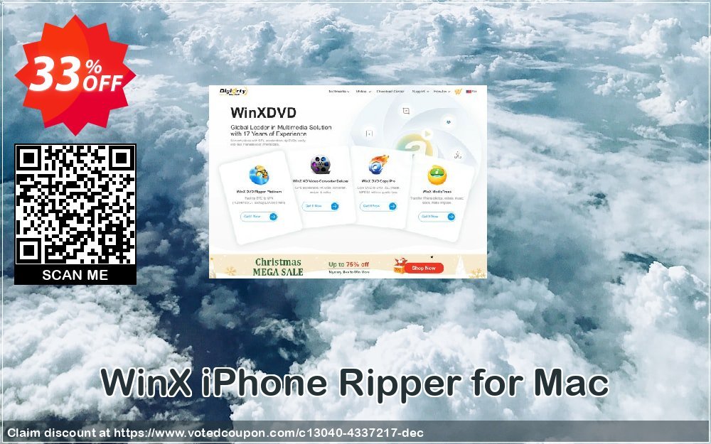 WinX iPhone Ripper for MAC Coupon, discount WinX iPhone Ripper for Mac big discounts code 2024. Promotion: big discounts code of WinX iPhone Ripper for Mac 2024