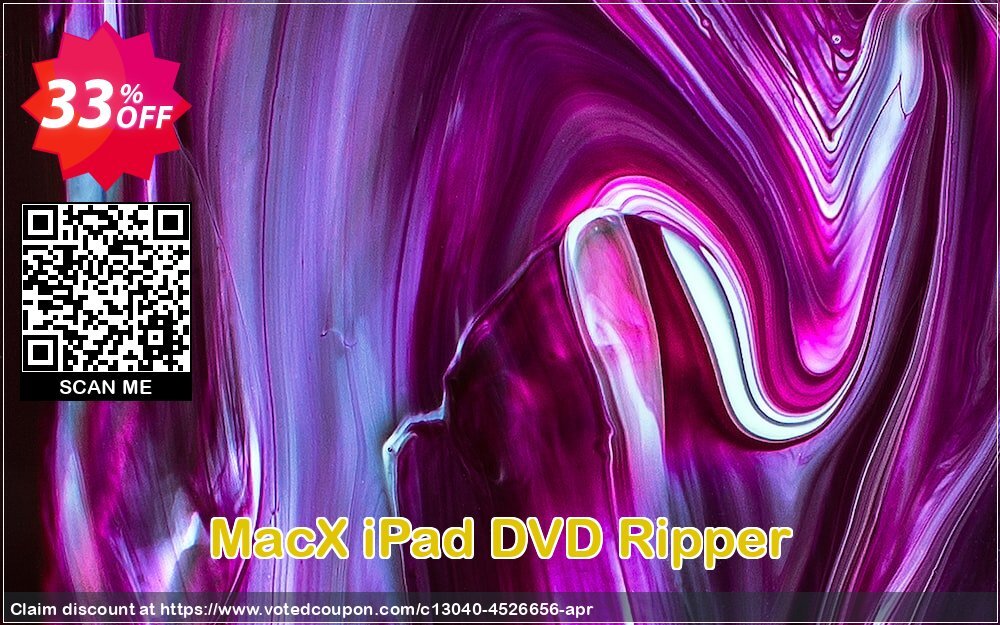 MACX iPad DVD Ripper Coupon Code Apr 2024, 33% OFF - VotedCoupon