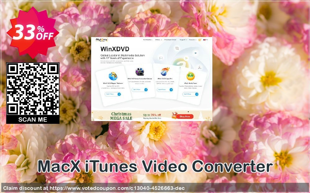 MACX iTunes Video Converter Coupon, discount MacX iTunes Video Converter awful discount code 2024. Promotion: awful discount code of MacX iTunes Video Converter 2024