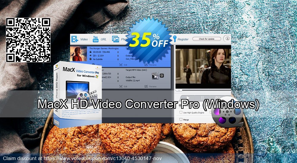 MACX HD Video Converter Pro for WINDOWS Coupon, discount 50% OFF MacX HD Video Converter Pro for Windows, verified. Promotion: Stunning offer code of MacX HD Video Converter Pro for Windows, tested & approved