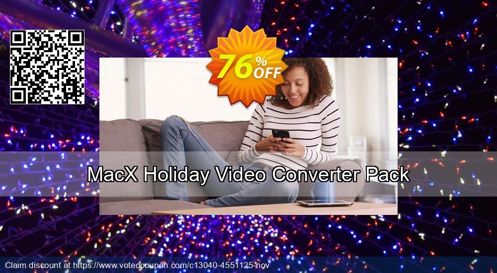 MACX Holiday Video Converter Pack Coupon, discount 76% OFF MacX Holiday Video Converter Pack, verified. Promotion: Stunning offer code of MacX Holiday Video Converter Pack, tested & approved