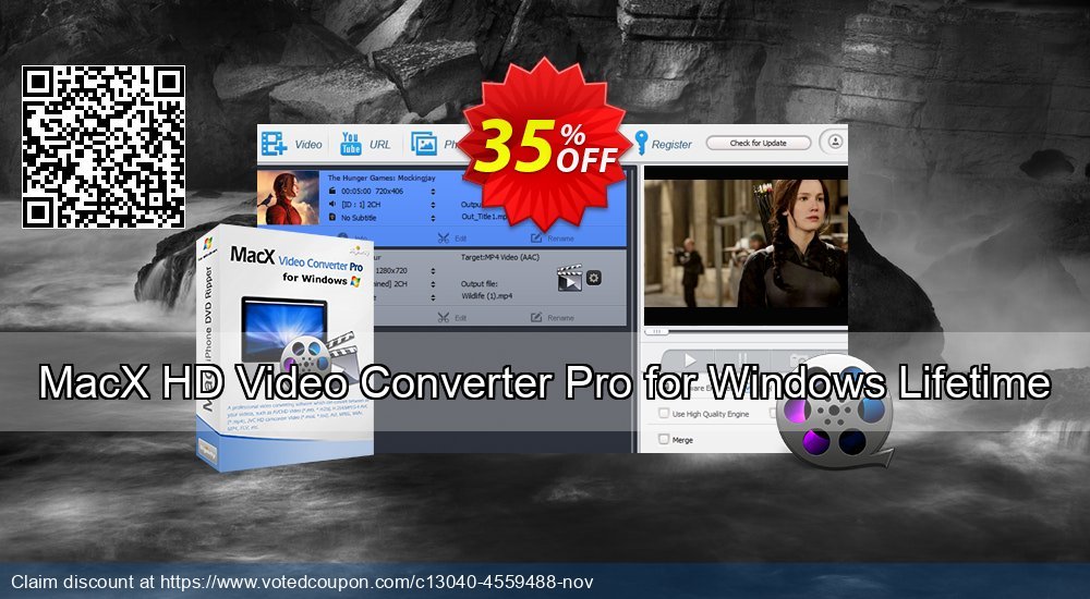 MACX HD Video Converter Pro for WINDOWS 1-year Coupon, discount Promotion of HD Video Converter Pro coupon discount, Windows. Promotion: HD Video Converter Pro coupon discount