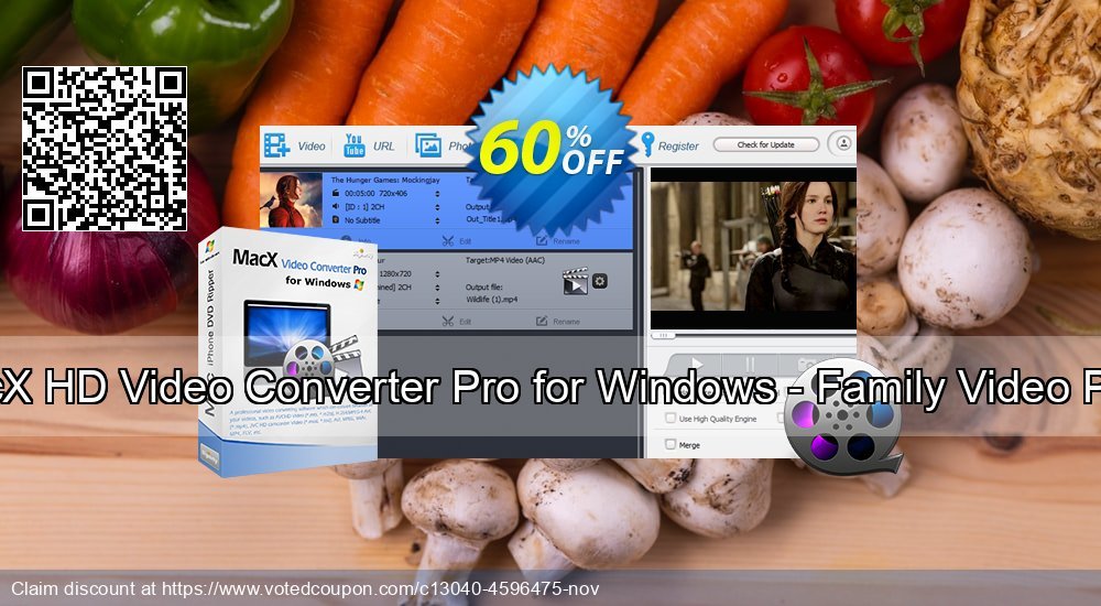MACX HD Video Converter Pro for WINDOWS 3-month Coupon, discount . Promotion: MacX HD Video Converter Pro Family Video Pack coupon discount