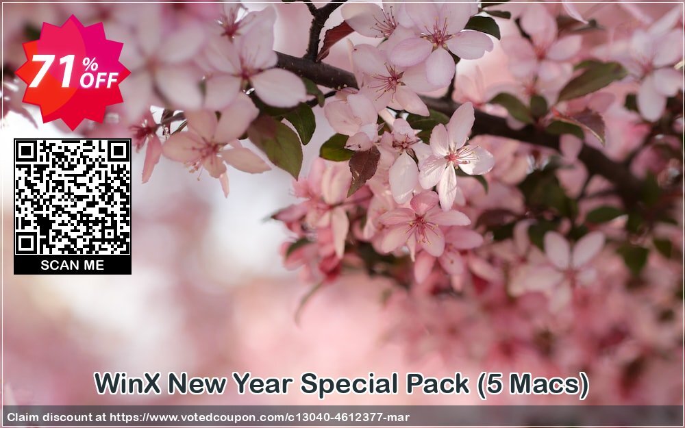 WinX New Year Special Pack, 5 MACs  Coupon Code Apr 2024, 71% OFF - VotedCoupon