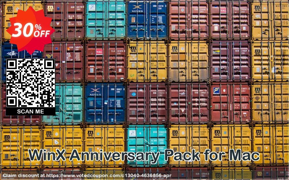 WinX Anniversary Pack for MAC Coupon, discount WinX Anniversary Gift Pack for Mac awful offer code 2025. Promotion: awful offer code of WinX Anniversary Gift Pack for Mac 2024