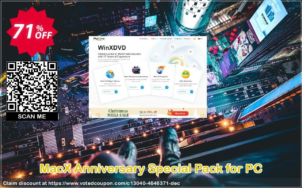 MACX Anniversary Special Pack for PC Coupon, discount 71% OFF MacX Anniversary Special Pack for PC, verified. Promotion: Exclusive promo code of MacX Anniversary Special Pack for PC, tested & approved
