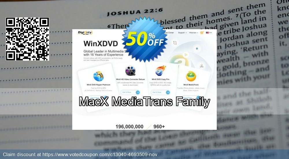 MACX MediaTrans Family Plan Coupon Code Apr 2024, 50% OFF - VotedCoupon