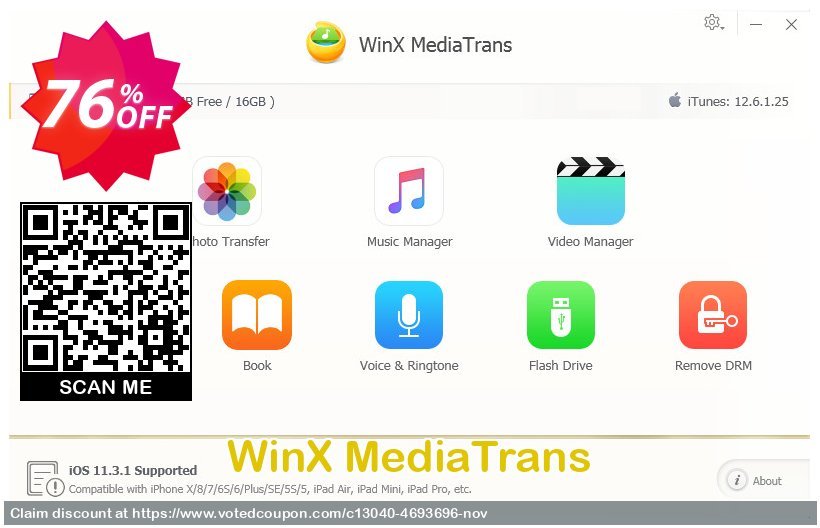 WinX MediaTrans Coupon, discount MediaTrans discount code for Windows. Promotion: WinX MediaTrans coupon discount