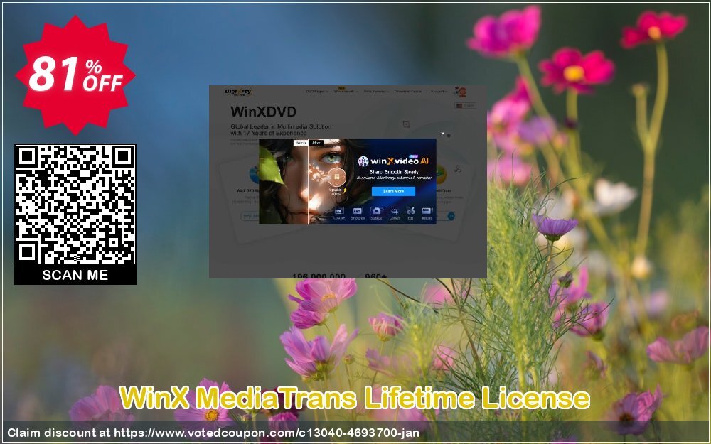WinX MediaTrans Lifetime Plan Coupon Code Jun 2023, 81% OFF - VotedCoupon