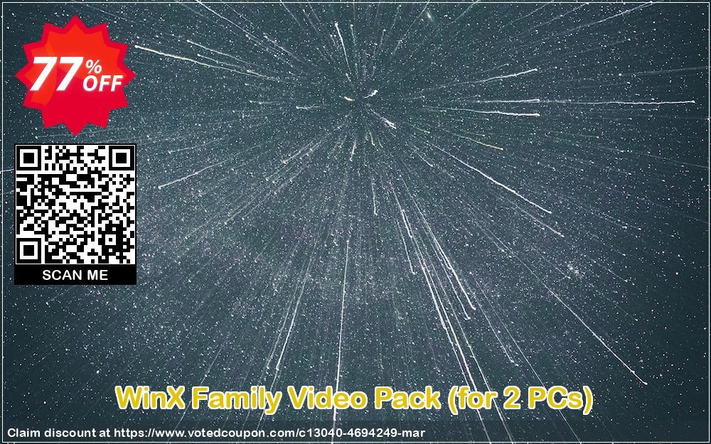 WinX Family Video Pack, for 2 PCs  Coupon, discount WinX Family Video Pack (for 2 PCs) exclusive offer code 2024. Promotion: exclusive offer code of WinX Family Video Pack (for 2 PCs) 2024