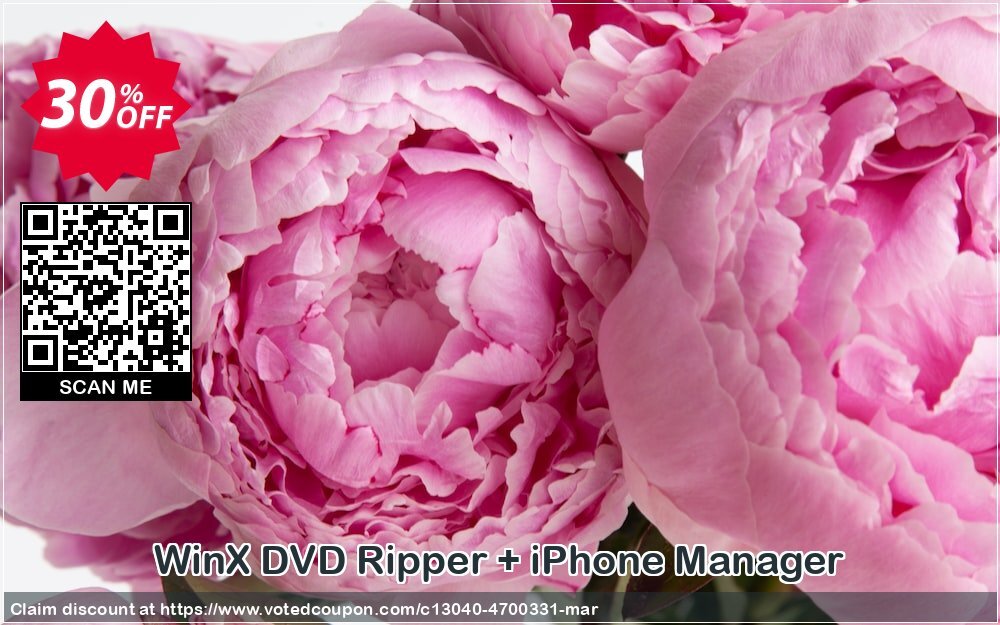 WinX DVD Ripper + iPhone Manager Coupon, discount DVD Ripper + iPhone Manager  fearsome deals code 2024. Promotion: fearsome deals code of DVD Ripper + iPhone Manager  2024