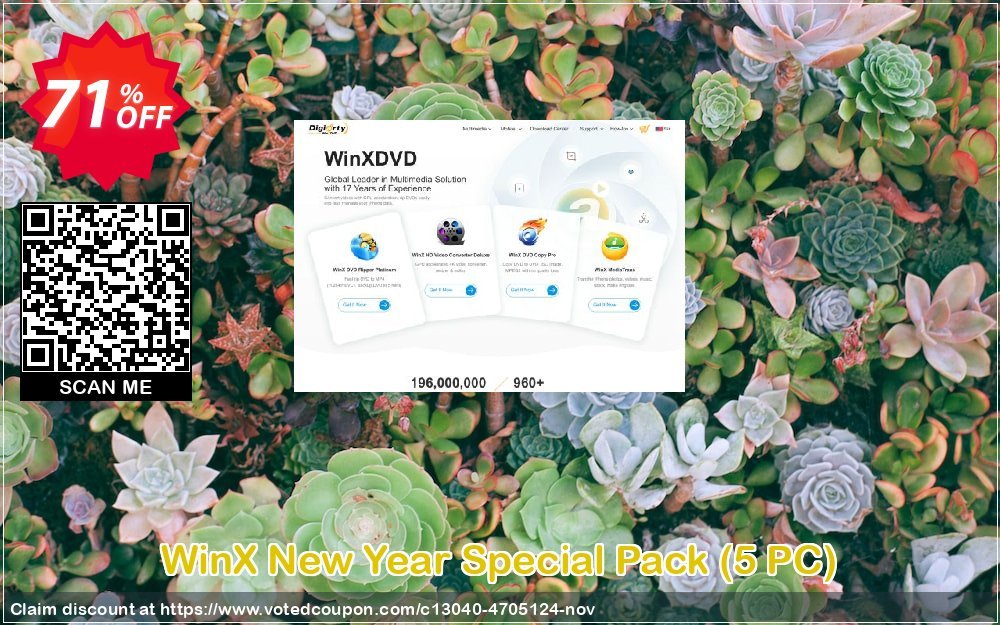 WinX New Year Special Pack, 5 PC  Coupon Code Mar 2024, 71% OFF - VotedCoupon